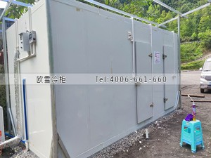 重慶南川40立方小型雙溫冷庫安裝案例